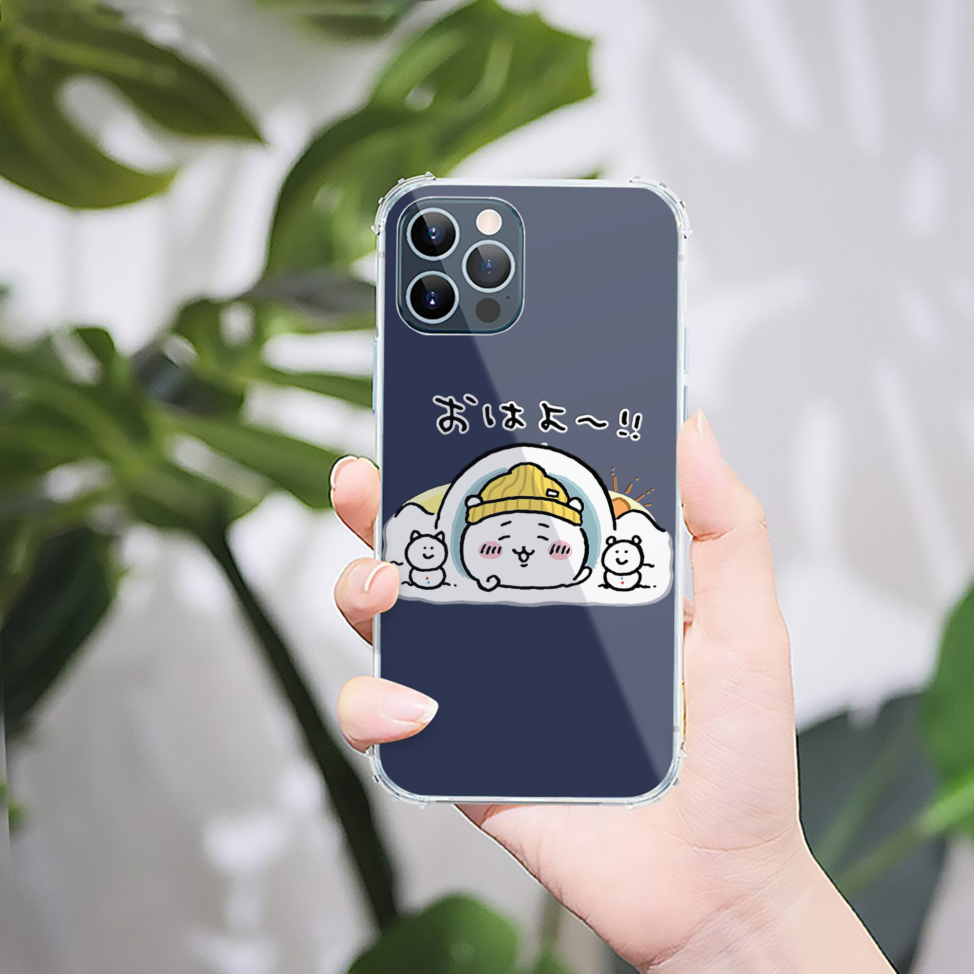 （画像用） ちいかわ ちいかわ Chii-kawa chiikawa 【iPhone 12シリーズ対応】透明スマホケース（クリアソフトケース）